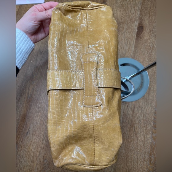 JIMMY CHOO TAN LIZARD PRINT LEATHER HANDBAG - Picture 8 of 10